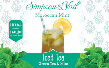 Moroccan Mint Iced Teabags Label