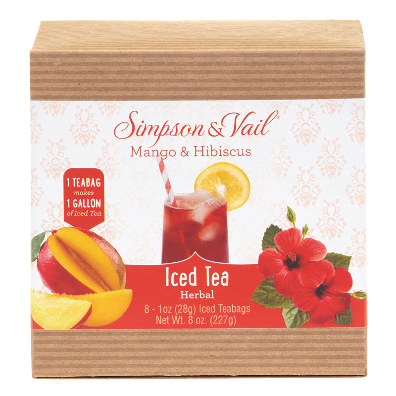 Mango & Hibiscus Herbal Fruits Iced Teabags Box