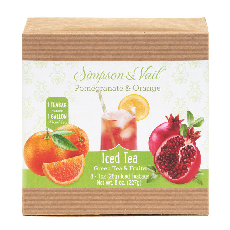 Pomegranate & Orange Green Fruits Iced Teabags Box